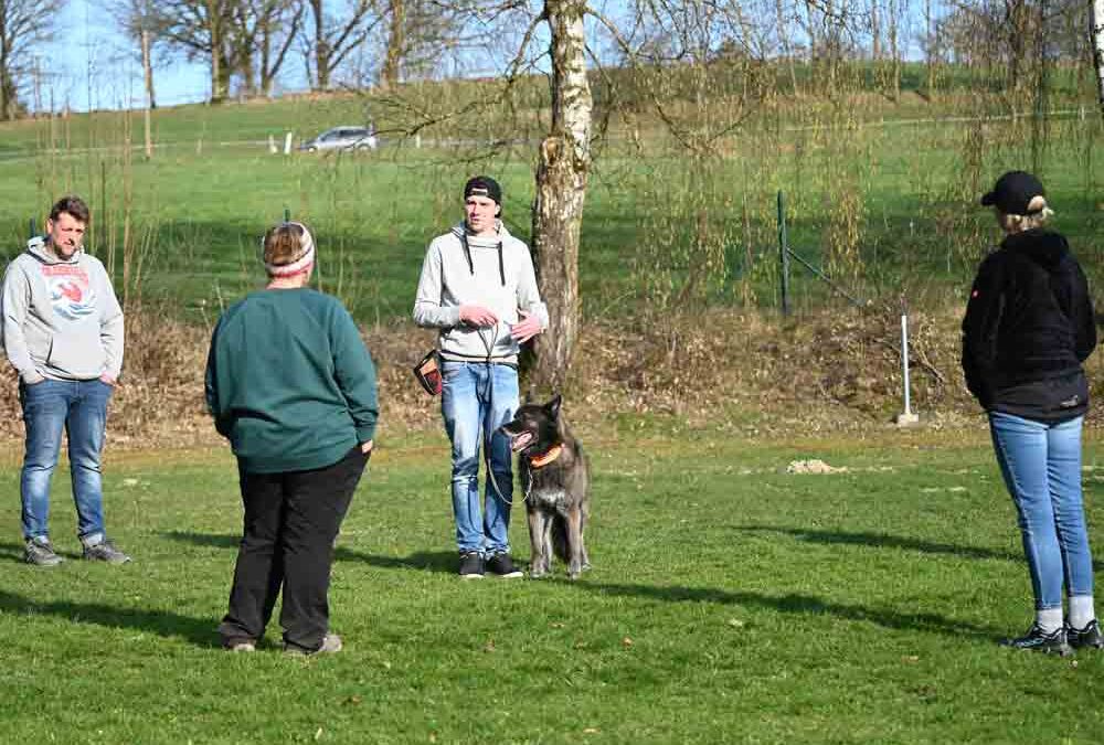 Hundetraining auf dem Übungsplatz der OG Bad Griesbach